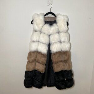 Luxurious Faux Fur Vest - like new
